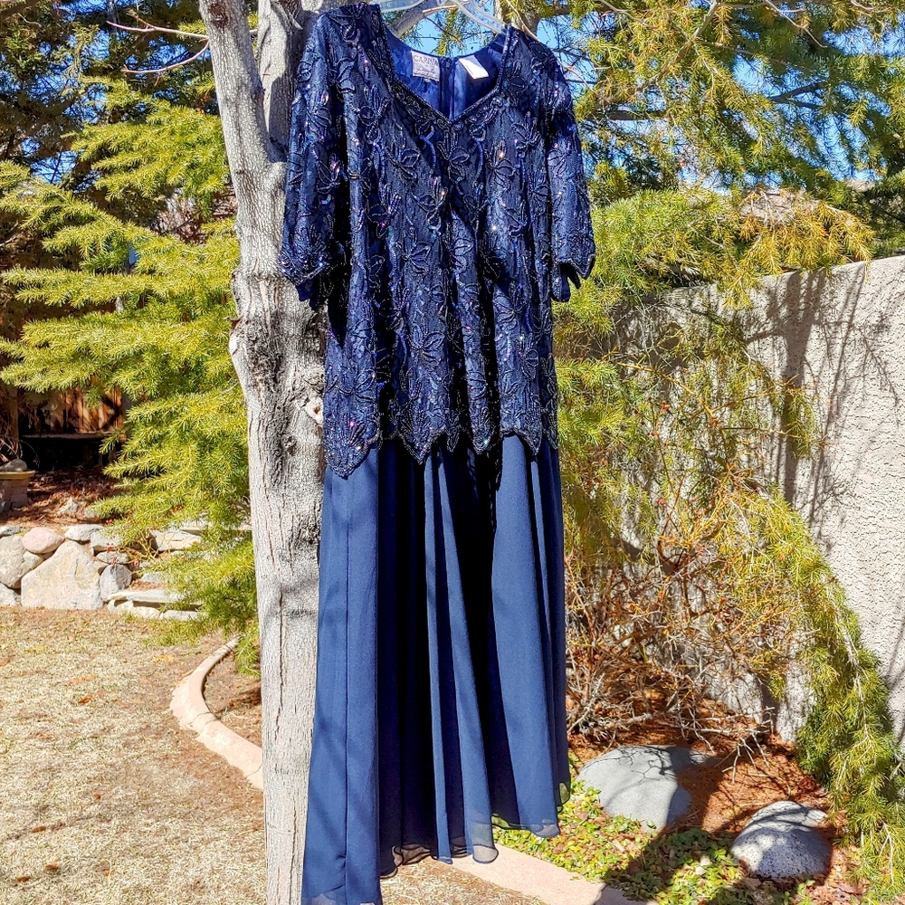 Vintage Carina by Barry Lee Formal Evening Gown 4X